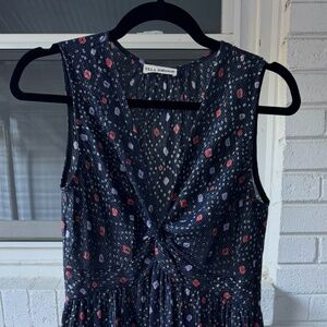 Ulla Johnson Navy Sleeveless Midi Dress